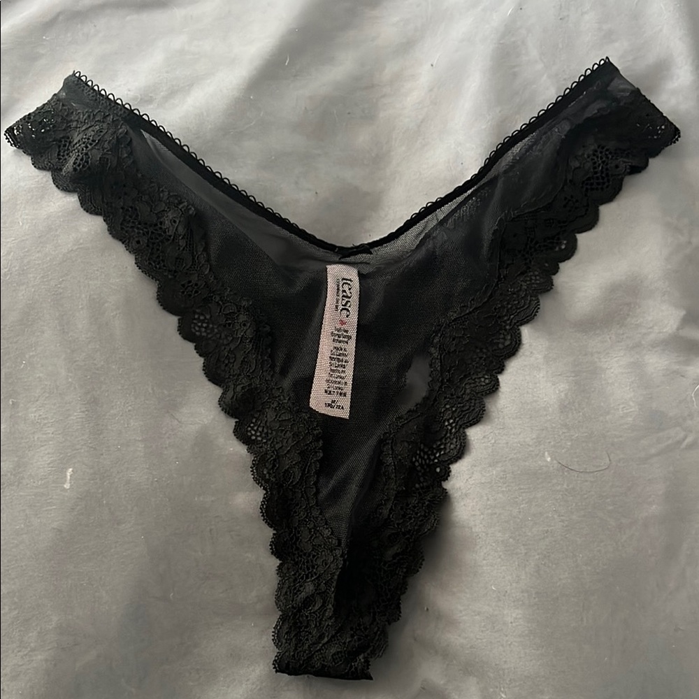 Victoria's Secret Black Lace Panty
